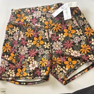 Gilly Hicks Floral Bike Shorts - Pink, Orange, Black